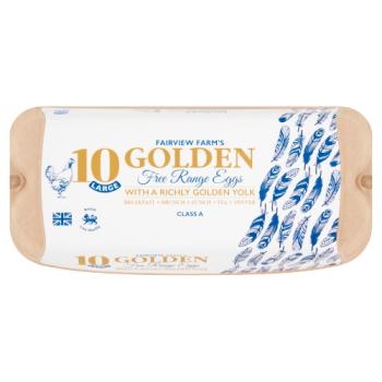 Fairview Farm's 10 Large Gloriously Golden Free Range Eggs