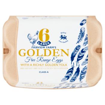 Fairview Farm's 6 Large Golden Free Range Eggs