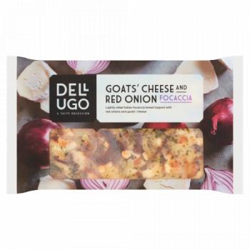 Dell Ugo Goats' Cheese and Red Onion Focaccia 205g