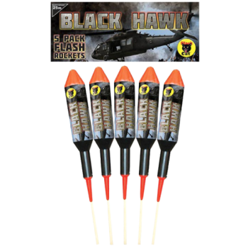 Black Cat Black Hawk Flash Rockets 5pk 