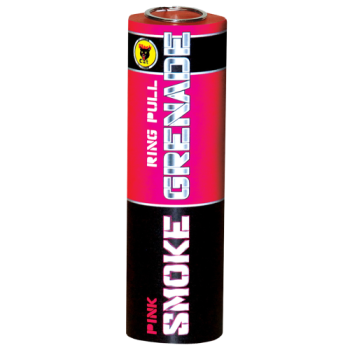 Black Cat Pink Smoke Grenade Ring Pull Single 
