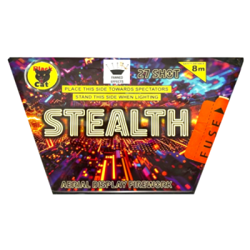 Black Cat Stealth 27 Shot Aerial Display Firework 