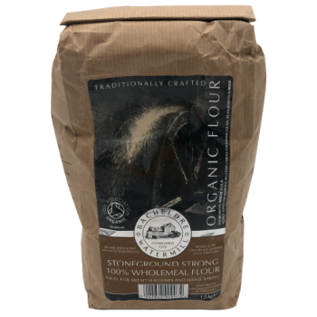 Bacheldre Watermill Organic Flour Stoneground Strong 100% Wholemeal Flour 1.5kg