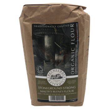 Bacheldre Watermill Organic Flour Stoneground Strong Malted Blend Flour 1.5kg