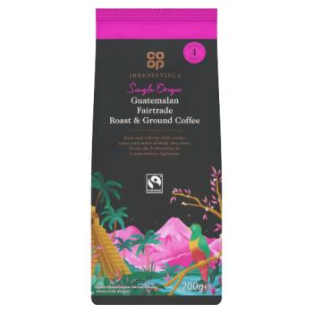 Co-op Irresistible Guatemalan Fairtrade Roast & Ground Coffee 200g