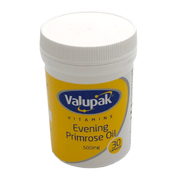Valupak Evening Primrose Oil 500mg 30s