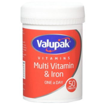 Valupak Vitamins Multi Vitamin & Iron 50s 