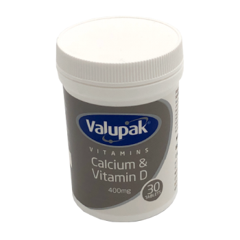 Valupak Calcium & Vitamin D 400mg 30s