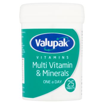 Valupak Multi Vitamin & Minerals 25 Tablets