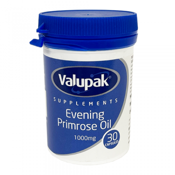 Valupak Evening Primrose Oil 1000mg Capsules 30s 