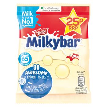 Milkybar White Chocolate Buttons Bag 12g PM 25p