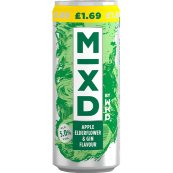 WKD Mxd Apple Elderflower & Gin Flavour Can 250ml PM£1.69 