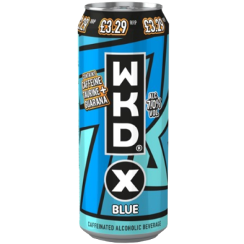 WKD X Blue Caffeinated Alcoholic Beverage 500ml PM £3.29 