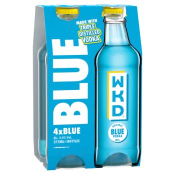 WKD Original Blue Vodka Mix 4 x 275ml