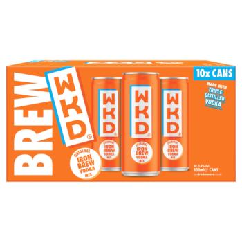 WKD Original Iron Brew Vodka Mix 10 x 330ml