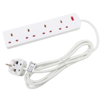Pifco 4 Gang 2 Metre Extension