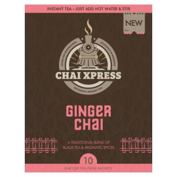 Chai Xpress Ginger Chai Instant Tea 10 Sachets 180g