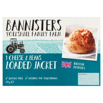 Bannisters Yorkshire Family Farm 1 Cheese & Beans Loaded Jacket 375g