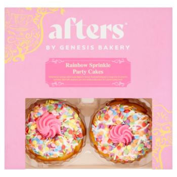 Afters 4 Rainbow Sprinkle Party Cakes