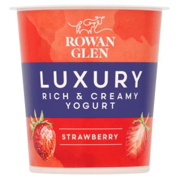 Rowan Glen Strawberry Luxury Rich and Creamy Yogurt 150g