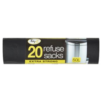 TidyZ Refuse Sacks Extra Strong 50L 20s
