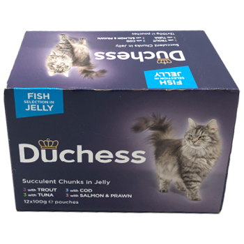 Duchess Succulent Fish Selection Chunks in Jelly 12 x 100g 
