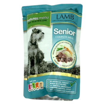 Natures Menu Lamb with Chicken, Vegetables & Rice Senior Dog Food 