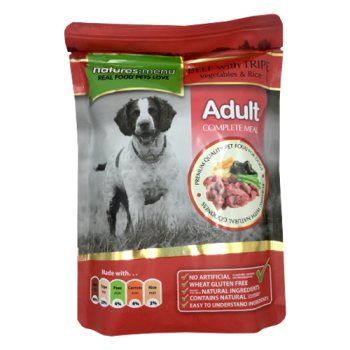 Natures Menu Beef with Tripe, Vegetables & Rice Adult Dog Food 