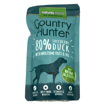 Natures Menu Country Hunter 80% Succulent Duck with Wholesome Fruit & Veg Dog Food 