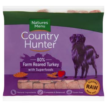 Natures Menu Country Hunter 80% Farm Reared Turkey with Superfoods 1kg