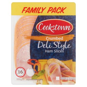 Cookstown Crumbed Deli Style 16 Ham Slices Family Pack 320g
