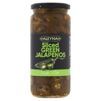 Aleyna Sliced Green Jalapenos in Brine 480g