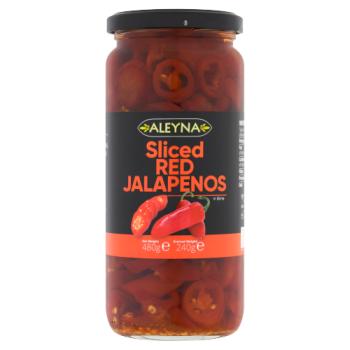 Aleyna Sliced Red Jalapenos in Brine 480g