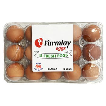 Farmlay Eggs 15 Medium Fresh Eggs Class A 
