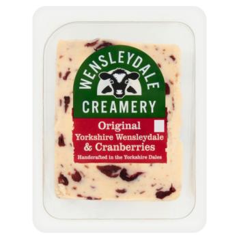Wensleydale Creamery Original Yorkshire Wensleydale & Cranberries 180g