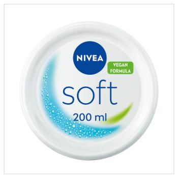NIVEA  Soft Moisturiser Face Body & Hands 200ml