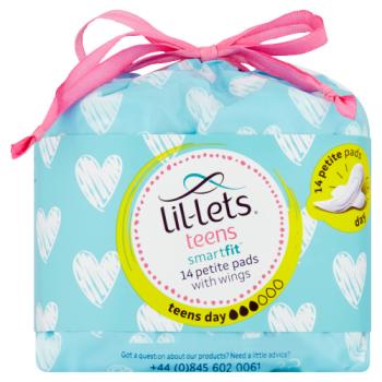 Lil-Lets Smartfit 14 Petite Pads with Wings Teens