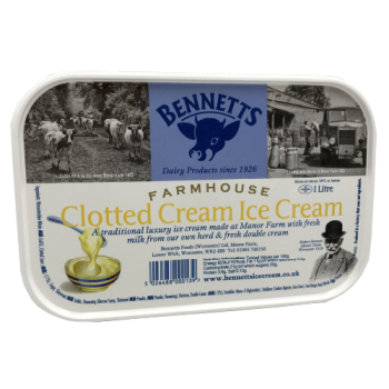 Bennetts Farmhouse Clotted Cream Ice Cream 1L