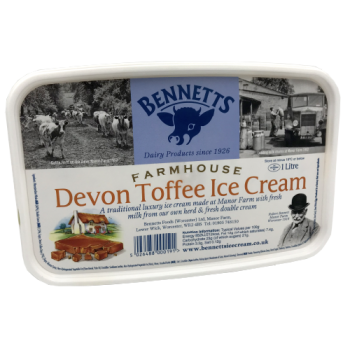 Bennetts Farmhouse Devon Toffee Ice Cream 1L