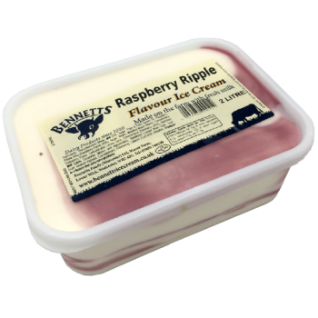 Bennetts Raspberry Ripple Flavour Ice Cream 2L