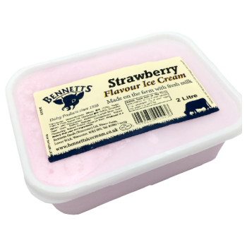 Bennetts Strawberry Flavour Ice Cream 2L 