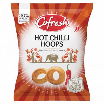 Cofresh Hot Chilli Hoops Flavoured Potato Snack 80g