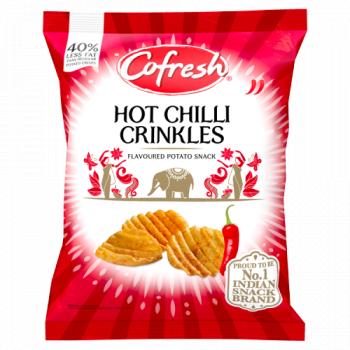 Cofresh Hot Chilli Crinkles Flavoured Potato Snack 80g