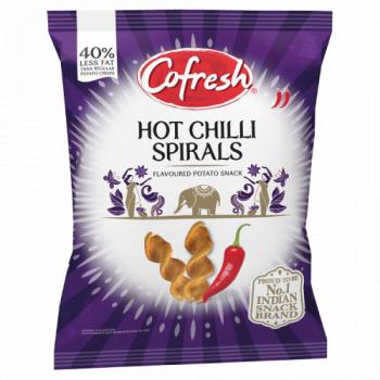 Cofresh Hot Chilli Spirals Flavoured Potato Snack 80g