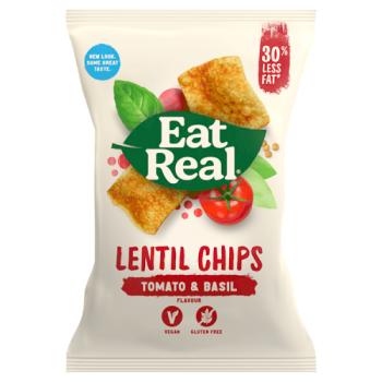 Eat Real Tomato & Basil Lentil Chips -