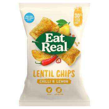 Eat Real Chilli & Lemon Lentil Chips -