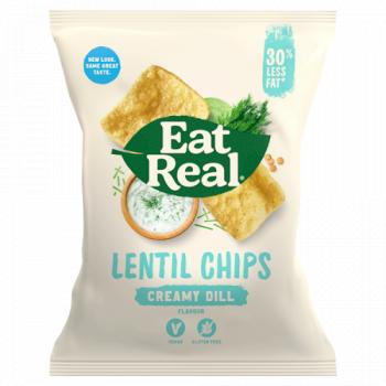 Eat Real Lentil Chips Creamy Dill Flavour 40g