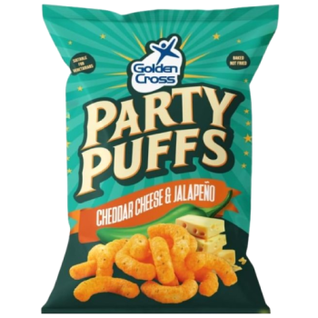 Golden Cross Party Puffs Cheddar Cheese & Jalapeño 40g