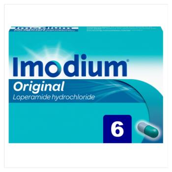 Imodium Original Relief from Diarrhoea In 1 Dose 6 Tablets