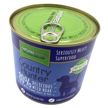 Natures Menu Country Hunter 80% Delicious Wild Boar with Wholesome Fruit & Veg Dog Food 
